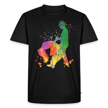 Salsero et Salsera Festival de salsa - T-shirt Premium bio Homme - noir - Devant - Nico (187cm)