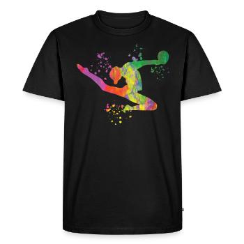 Gymnast with ball rhythmic gymnastics - Men's Premium Organic T-Shirt - black - Front - Nico (187cm)