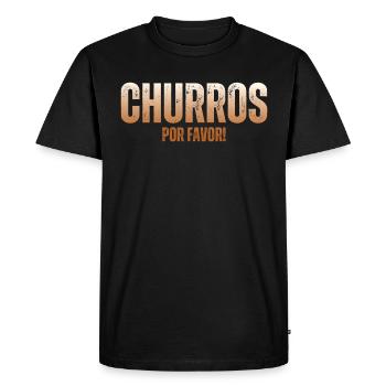 Churros Por Favor Churro mexicain vintage - T-shirt Premium bio Homme - noir - Devant - Nico (187cm)