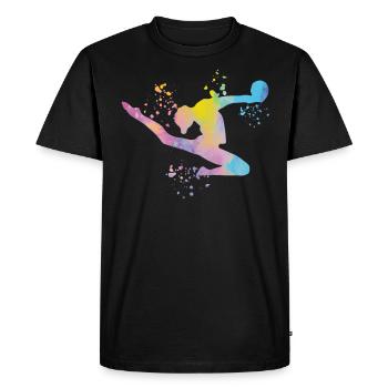 Gymnast with ball rhythmic gymnastics - Men's Premium Organic T-Shirt - black - Front - Nico (187cm)