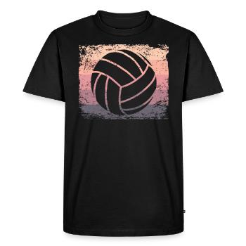 Volleyball Joueur Retro Beach Volleyball - T-shirt Premium bio Homme - noir - Devant - Nico (187cm)