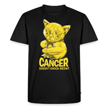 Le cancer ne frappe pas le sarcome cancer des os - T-shirt Premium bio Homme - noir - Devant - Nico (187cm)