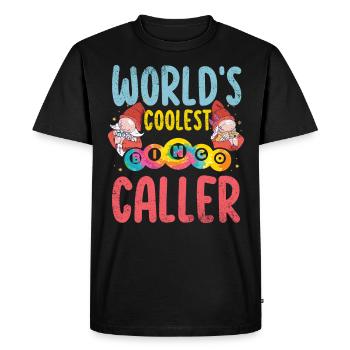 L’appelant de bingo le plus cool du monde - Bingo - T-shirt Premium bio Homme - noir - Devant - Nico (187cm)