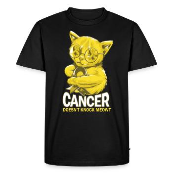 Le cancer ne frappe pas le sarcome cancer des os - T-shirt Premium bio Homme - noir - Devant - Nico (187cm)