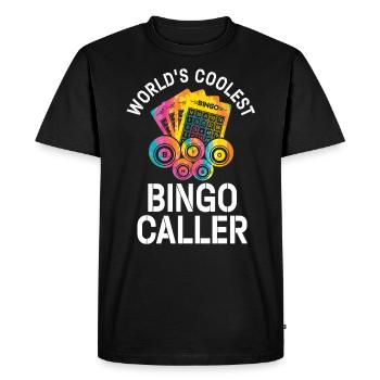 L’appelant de bingo le plus cool au monde - Bingo - T-shirt Premium bio Homme - noir - Devant - Nico (187cm)