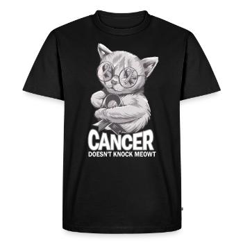 Le cancer ne vainc pas le cancer du cerveau - T-shirt Premium bio Homme - noir - Devant - Nico (187cm)