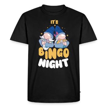 C’est bingo nuit bingo - T-shirt Premium bio Homme - noir - Devant - Nico (187cm)
