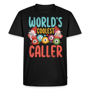 L’appelant de bingo le plus cool au monde - Bingo - T-shirt Premium bio Homme - noir - Devant - Nico (187cm)
