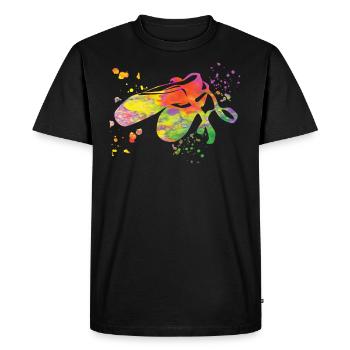 Chaussures de ballet Danseuse Mme Ballerine - T-shirt Premium bio Homme - noir - Devant - Nico (187cm)