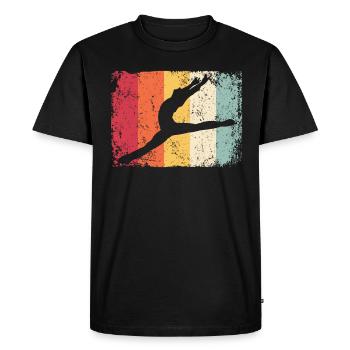 Ballet Danseur Vintage Man Ballerino - T-shirt Premium bio Homme - noir - Devant - Nico (187cm)