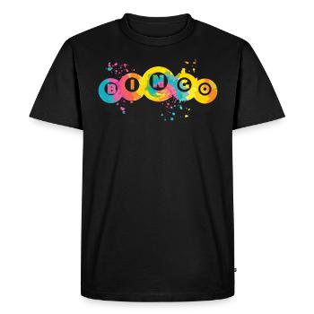 Boules de bingo Couleur Splendeur Femmes Hommes Bingo - T-shirt Premium bio Homme - noir - Devant - Nico (187cm)