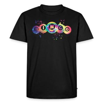 Boules de bingo Couleur Splendeur Femmes Hommes Bingo - T-shirt Premium bio Homme - noir - Devant - Nico (187cm)