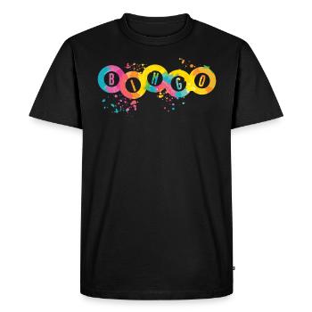 Boules de bingo Couleur Splendeur Femmes Hommes Bingo - T-shirt Premium bio Homme - noir - Devant - Nico (187cm)