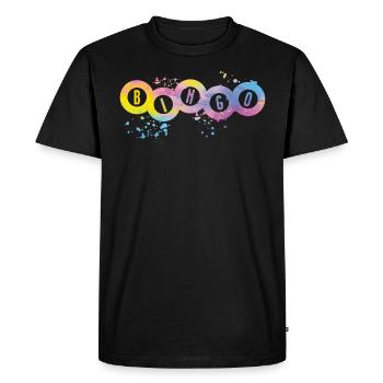 Boules de bingo Couleur Splendeur Femmes Hommes Bingo - T-shirt Premium bio Homme - noir - Devant - Nico (187cm)