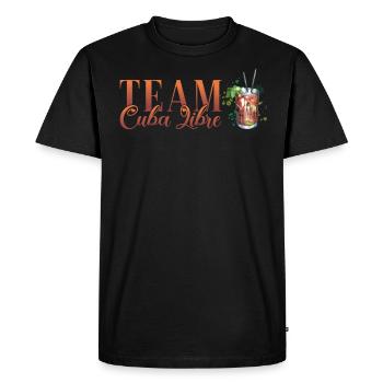 Team Cuba Libre Cocktail Bartender - Men's Premium Organic T-Shirt - black - Front - Nico (187cm)