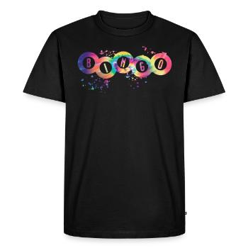 Boules de bingo Couleur Splendeur Femmes Hommes Bingo - T-shirt Premium bio Homme - noir - Devant - Nico (187cm)