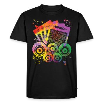 Boules de bingo Couleur Splendeur Femmes Hommes Bingo - T-shirt Premium bio Homme - noir - Devant - Nico (187cm)