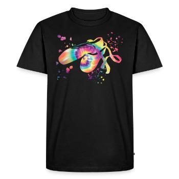Chaussures de ballet Danseuse Mme Ballerine - T-shirt Premium bio Homme - noir - Devant - Nico (187cm)
