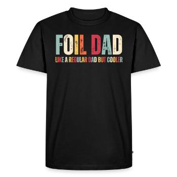 Foil Dad Wing Foil Wingsurfing Foil Wing - Men's Premium Organic T-Shirt - black - Front - Nico (187cm)