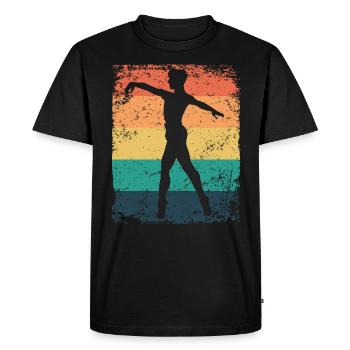 Ballet Danseur Vintage Man Ballerino - T-shirt Premium bio Homme - noir - Devant - Nico (187cm)