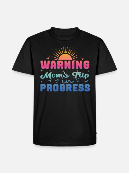 Avertissement mamans Trip In Progress - T-shirt Premium bio Homme - noir
