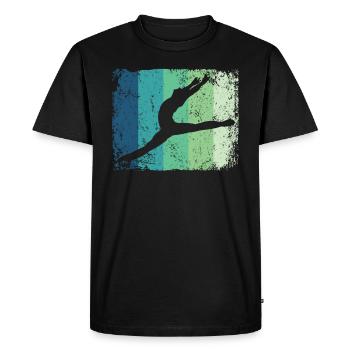 Ballet Danseur Vintage Man Ballerino - T-shirt Premium bio Homme - noir - Devant - Nico (187cm)
