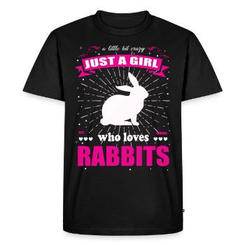 Juste une fille qui aime Bunny Outfit - T-shirt Premium bio Homme - noir - Devant - Nico (187cm)