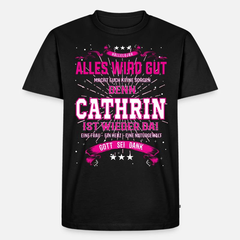 Cathrin Design - Alles wird gut - Männer Premium Bio T-Shirt - Schwarz