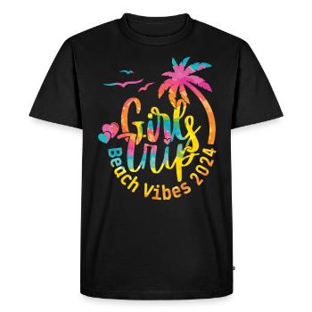 Girl Weekend Girls Trip Beach Vibes 2024 - Men's Premium Organic T-Shirt - black - Front - Nico (187cm)