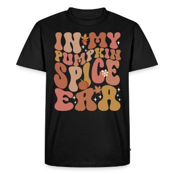 Groovy à l’époque de mes épices à la citrouille - T-shirt Premium bio Homme - noir - Devant - Nico (187cm)
