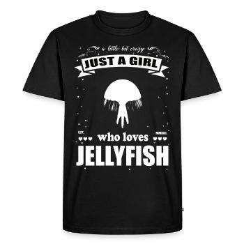 Juste une fille qui aime la tenue de méduse - T-shirt Premium bio Homme - noir - Devant - Nico (187cm)