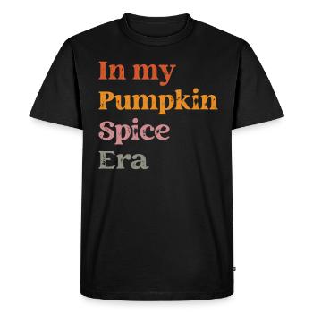 Groovy à l’époque de mes épices à la citrouille - T-shirt Premium bio Homme - noir - Devant - Nico (187cm)