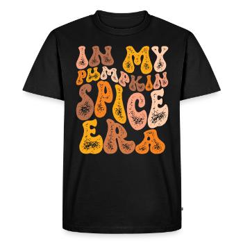 Groovy à l’époque de mes épices à la citrouille - T-shirt Premium bio Homme - noir - Devant - Nico (187cm)