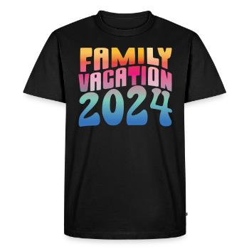 Family Trip 2024 Family Vacation - Men's Premium Organic T-Shirt - black - Front - Nico (187cm)