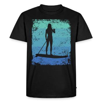 Stand Up Paddling Stand Up Board Sup - Men's Premium Organic T-Shirt - black - Front - Nico (187cm)