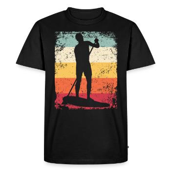 Stand Up Paddling Stand Up Board Sup - Men's Premium Organic T-Shirt - black - Front - Nico (187cm)
