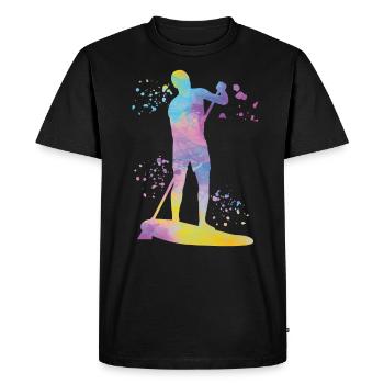 Stand Up Paddling Stand Up Board Sup - Men's Premium Organic T-Shirt - black - Front - Nico (187cm)