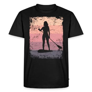 Stand Up Paddling Stand Up Board Sup - Men's Premium Organic T-Shirt - black - Front - Nico (187cm)