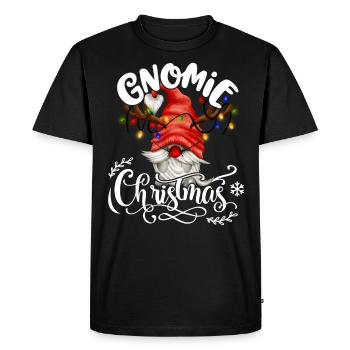 Gnomies de Noël Gnomie Noël Gnome - T-shirt Premium bio Homme - noir - Devant - Nico (187cm)