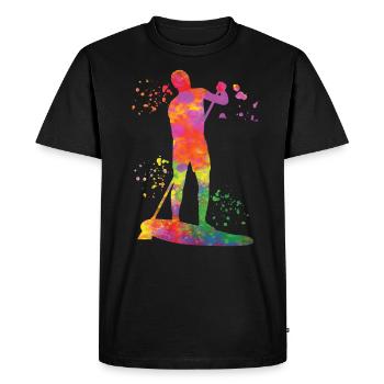 Stand Up Paddling Stand Up Board Sup - Men's Premium Organic T-Shirt - black - Front - Nico (187cm)