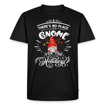 Il n’y a pas d’endroit comme Gnome Noël Gnome - T-shirt Premium bio Homme - noir - Devant - Nico (187cm)
