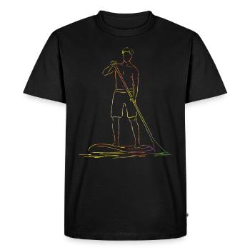 Stand Up Paddling Stand Up Board Sup - Men's Premium Organic T-Shirt - black - Front - Nico (187cm)