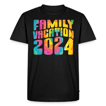Family Trip 2024 Family Vacation - Men's Premium Organic T-Shirt - black - Front - Nico (187cm)