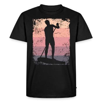 Stand Up Paddle Stand Up Board Sup - T-shirt Premium bio Homme - noir - Devant - Nico (187cm)