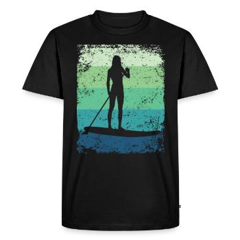 Stand Up Paddle Stand Up Board Sup - T-shirt Premium bio Homme - noir - Devant - Nico (187cm)