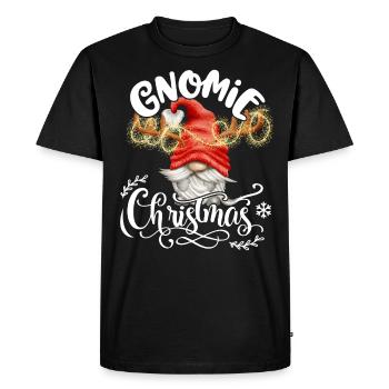 Gnomies de Noël Gnomie Noël Noël Gnome - T-shirt Premium bio Homme - noir - Devant - Nico (187cm)