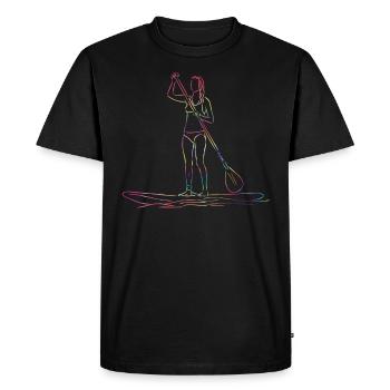 Stand Up Paddling Stand Up Board Sup - Men's Premium Organic T-Shirt - black - Front - Nico (187cm)