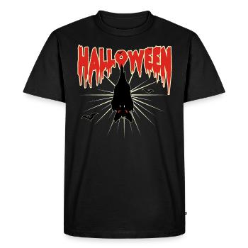 Halloween bat - Men's Premium Organic T-Shirt - black - Front - Nico (187cm)