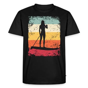 Stand Up Paddle Stand Up Board Sup - T-shirt Premium bio Homme - noir - Devant - Nico (187cm)