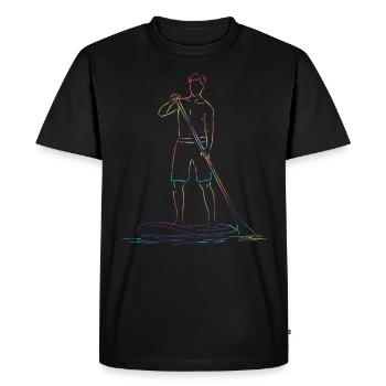 Stand Up Paddling Stand Up Board Sup - Men's Premium Organic T-Shirt - black - Front - Nico (187cm)